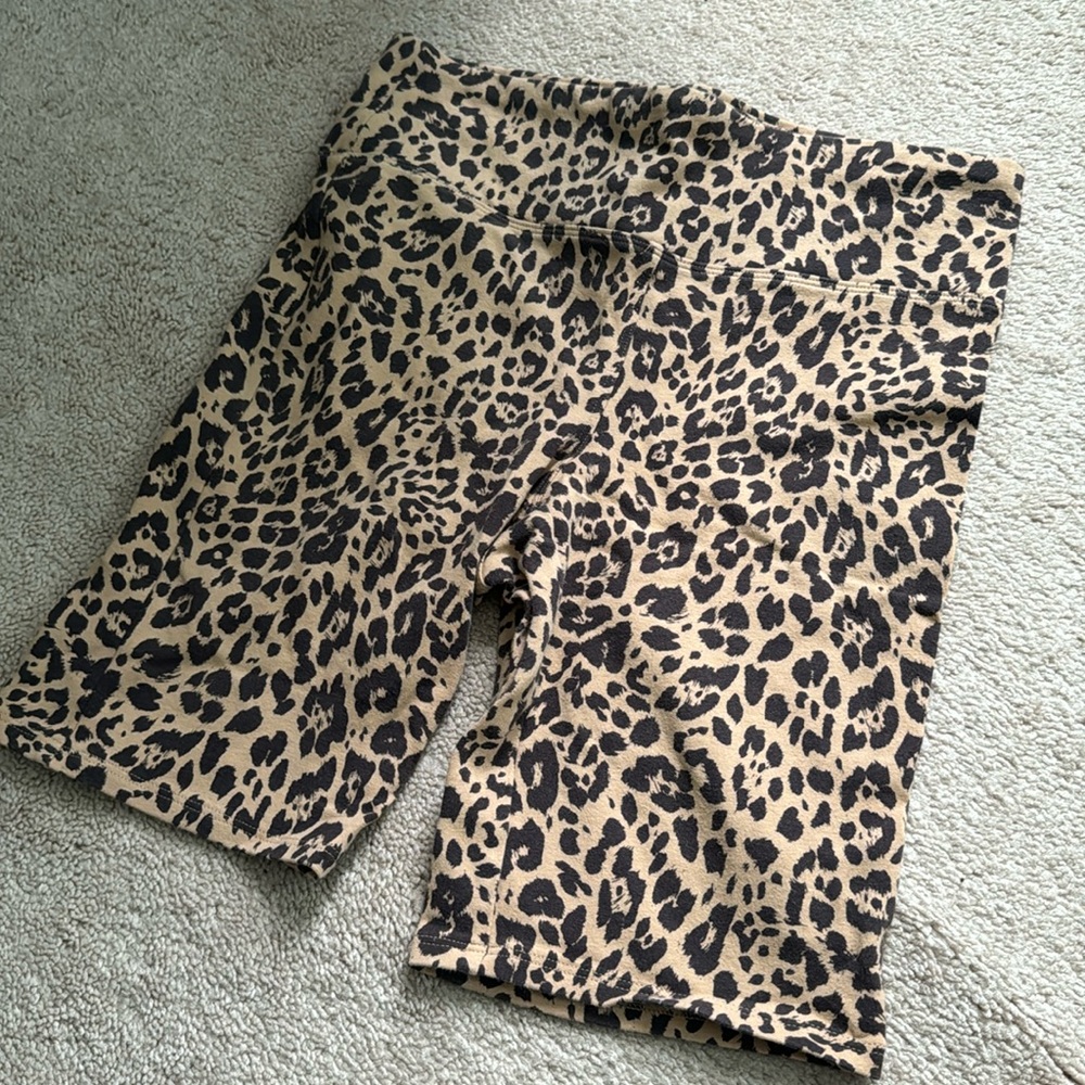 Express Cheetah Print Biker Shorts